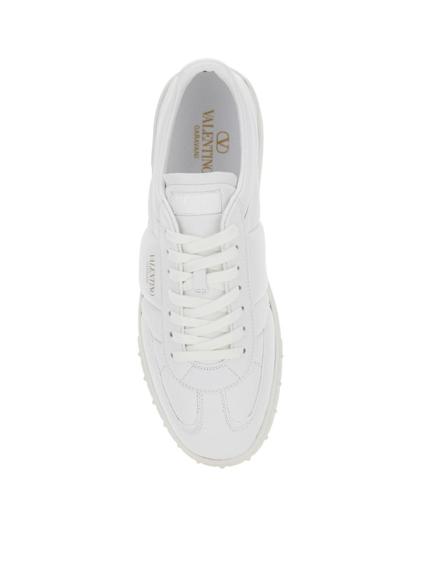 Valentino Garavani White Upvillage Logo Leather Sneakers