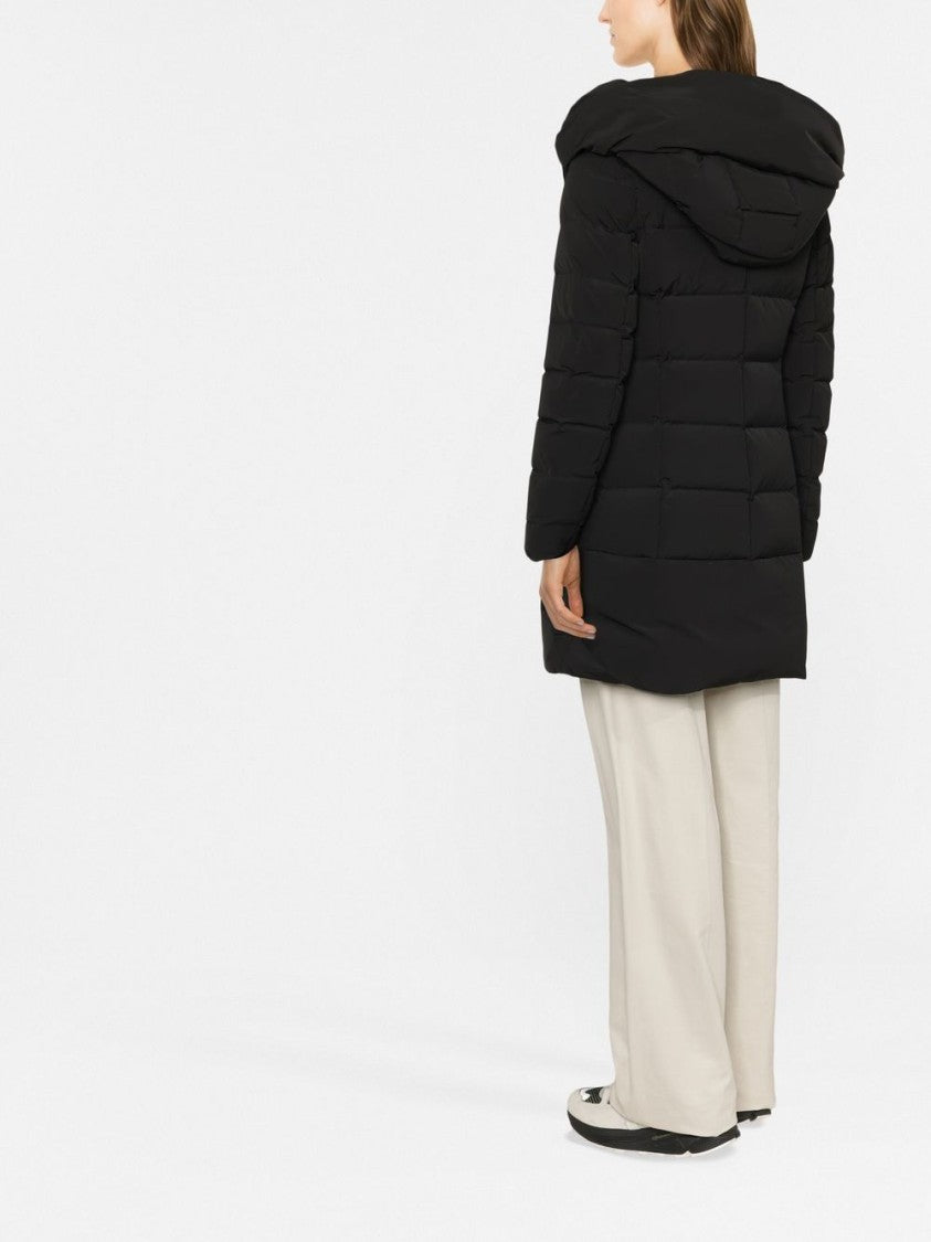 Woolrich Mid-Length Padded Coat With Classic Hood