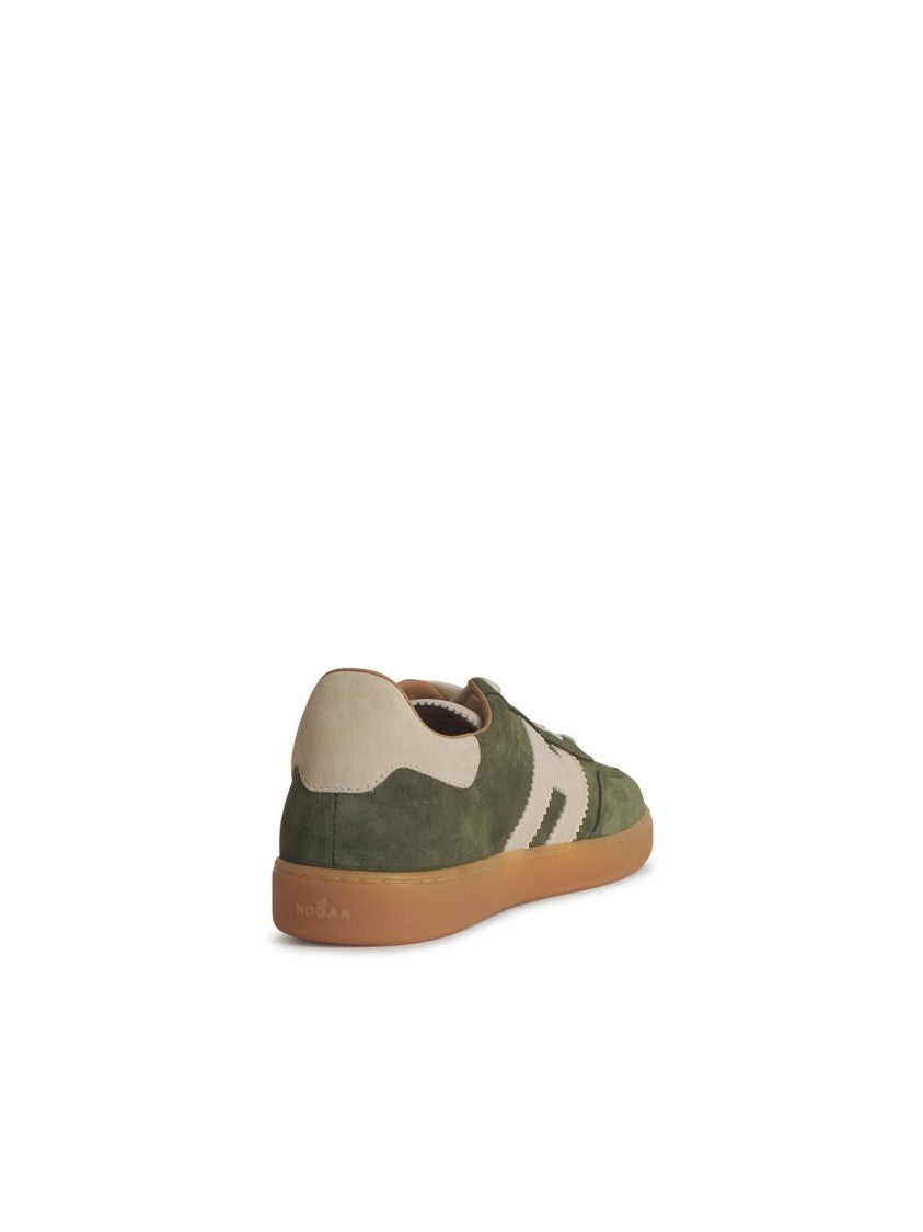 Hogan Cool' Green Suede Sneakers