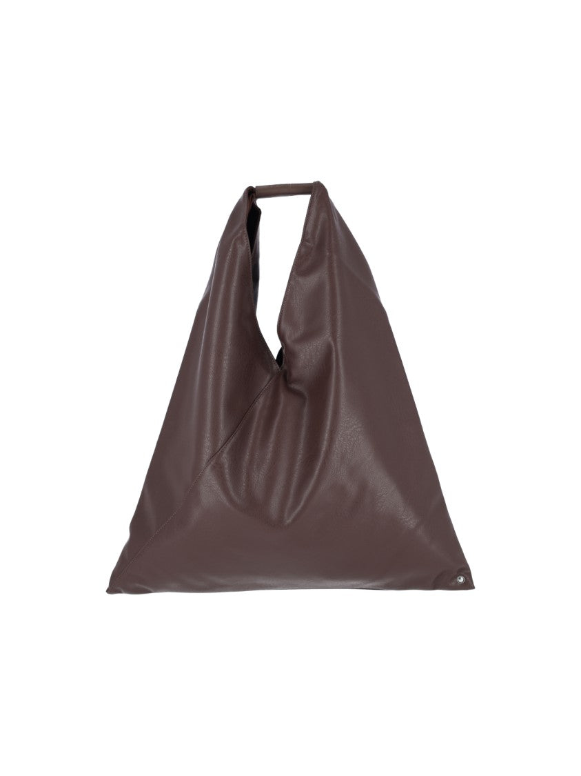 Mm6 By Maison Margiela Brown Japanese Vegan Leather Tote Bag