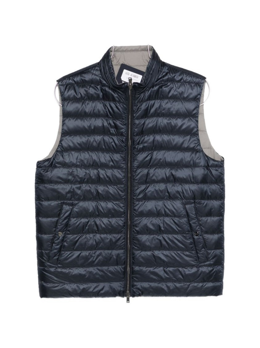 Herno Quilted Sleeveless Jacket With High Collar