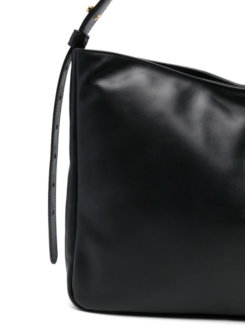 Furla Black Calf Leather Shoulder Bag