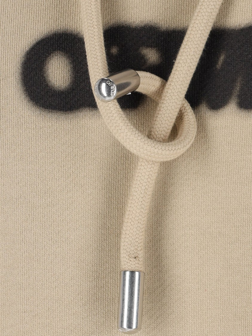 Off-White "Spray Arrow" Hoodie – Beige
