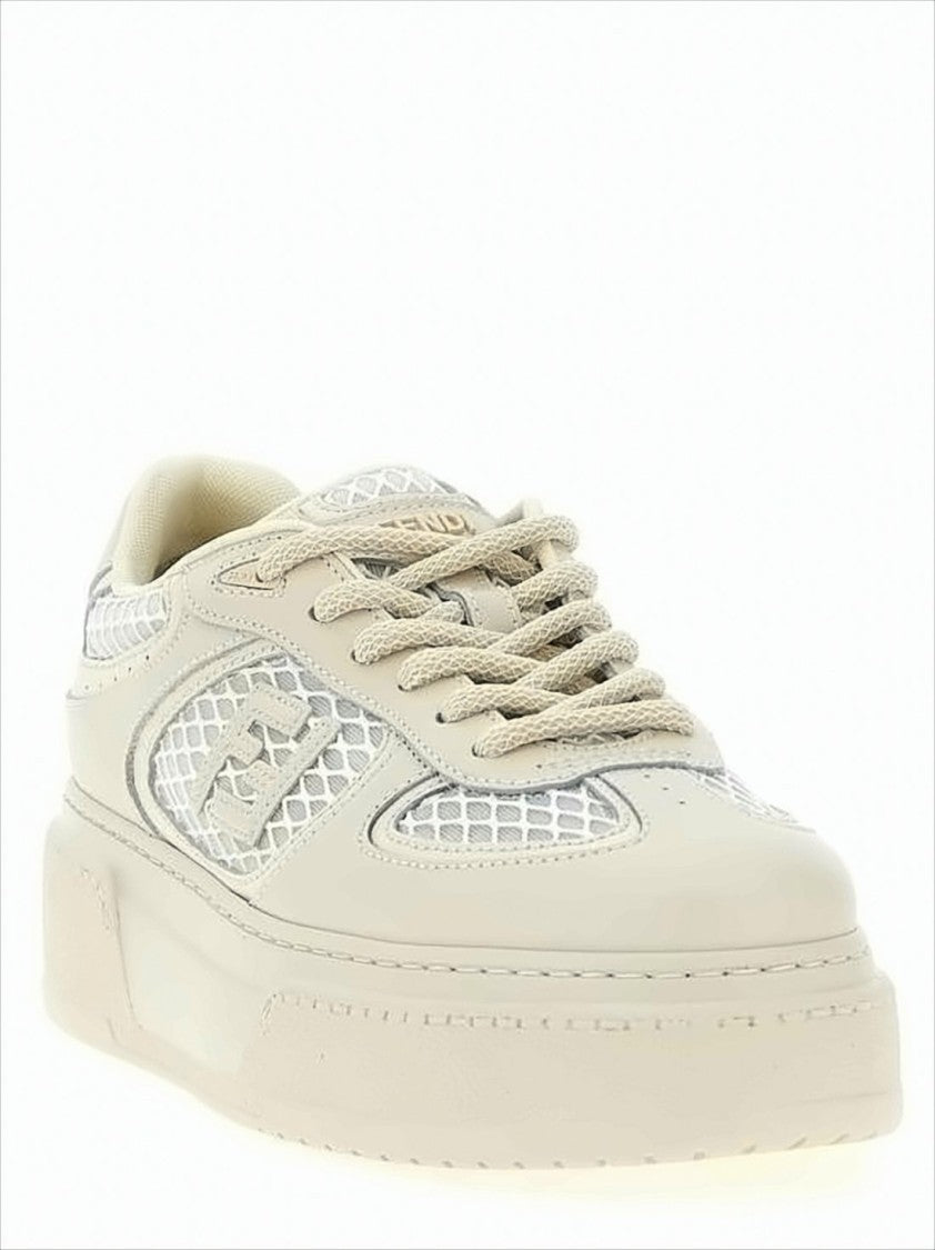 Fendi Dom Sneakers With Breathable Mesh Panels