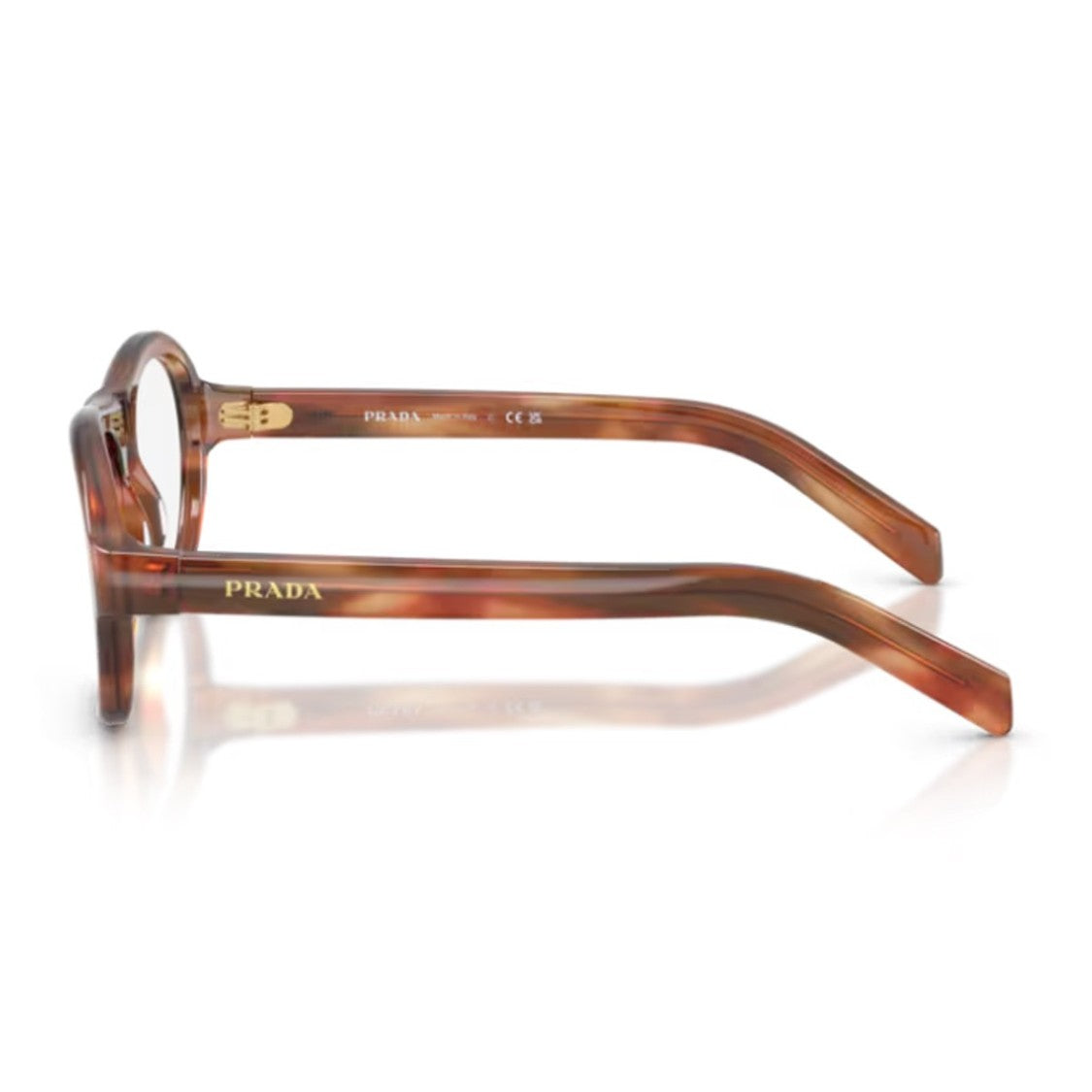 Prada Havana Pr C12v Oversized Acetate Eyeglasses