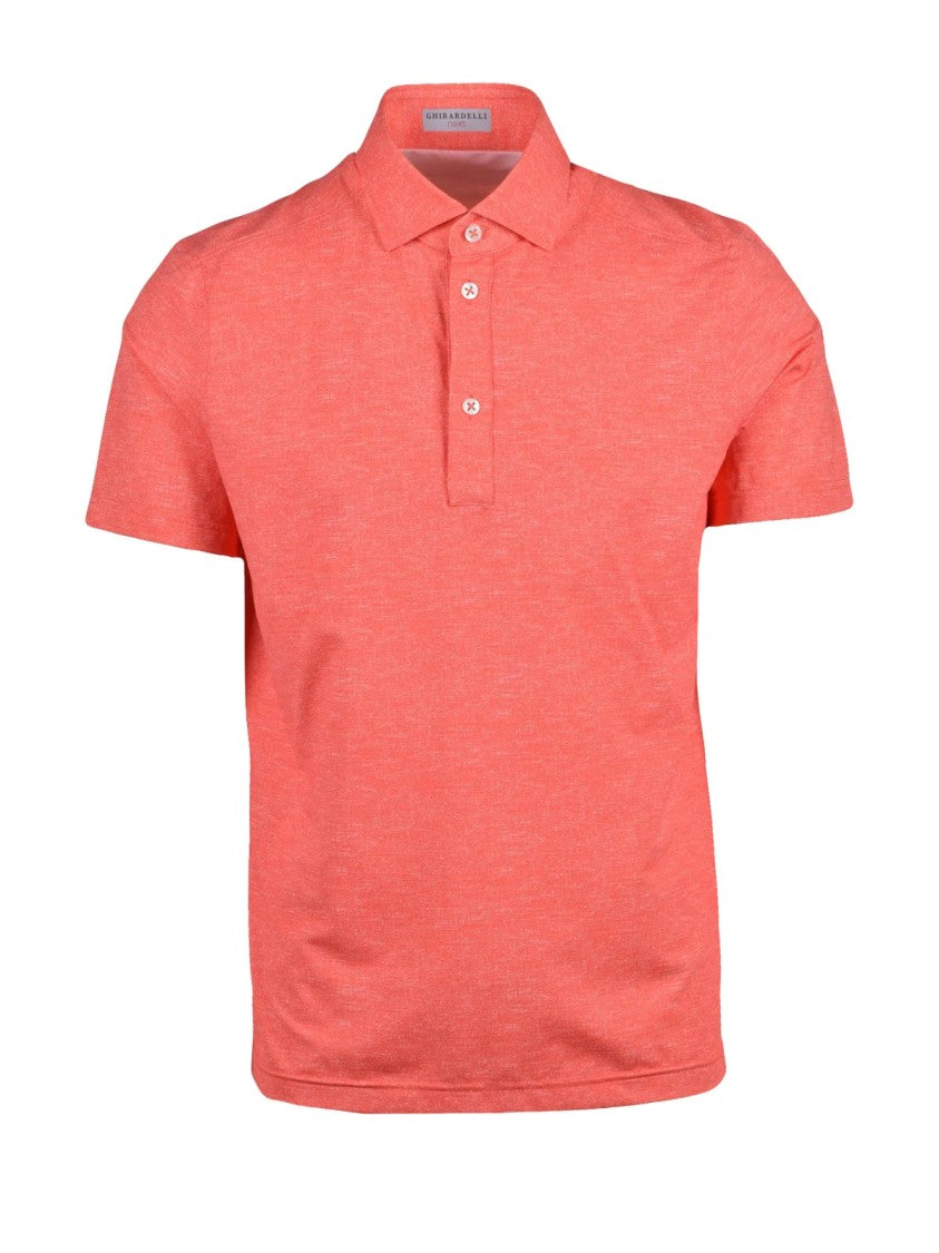 Ghirardelli Next Red Polyamide-Blend Technical Polo Shirt