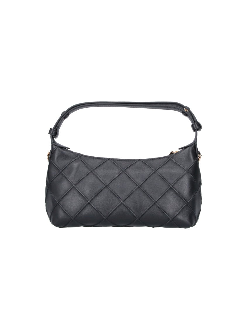 Tory Burch Quilted Lamb Leather Shoulder Pouch With Chain Strap