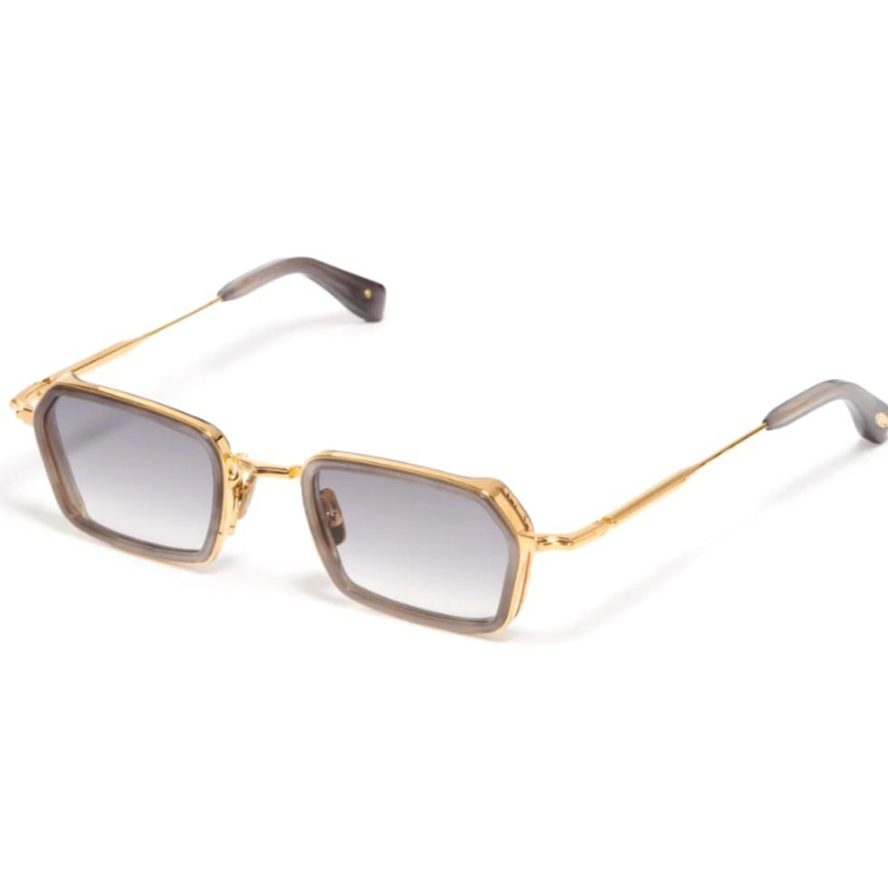 John Dalia Gold Paul Metal Square Sunglasses