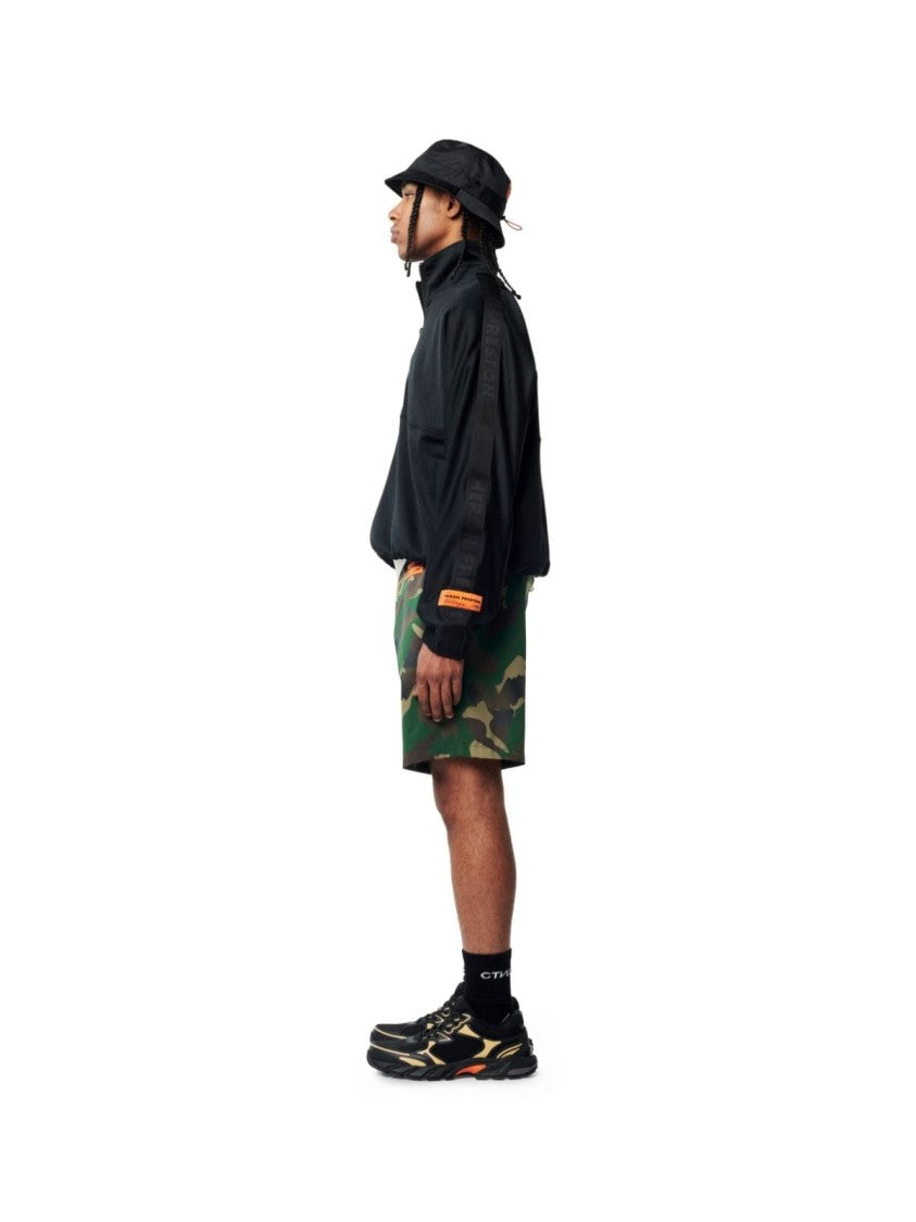 Heron Preston Camouflage Logo Patch Swim Shorts