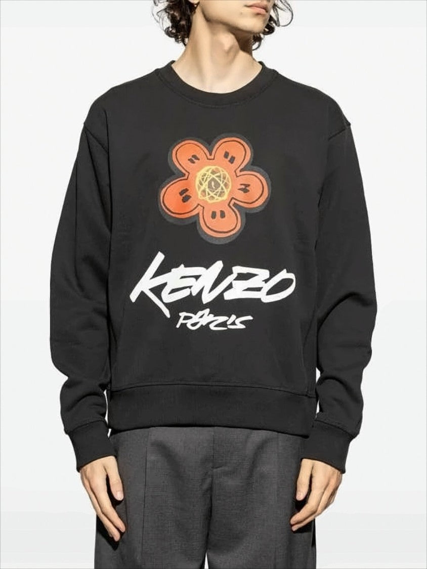 Kenzo Relaxed Fit Long-Sleeve Sweatshirt With Graphic Design