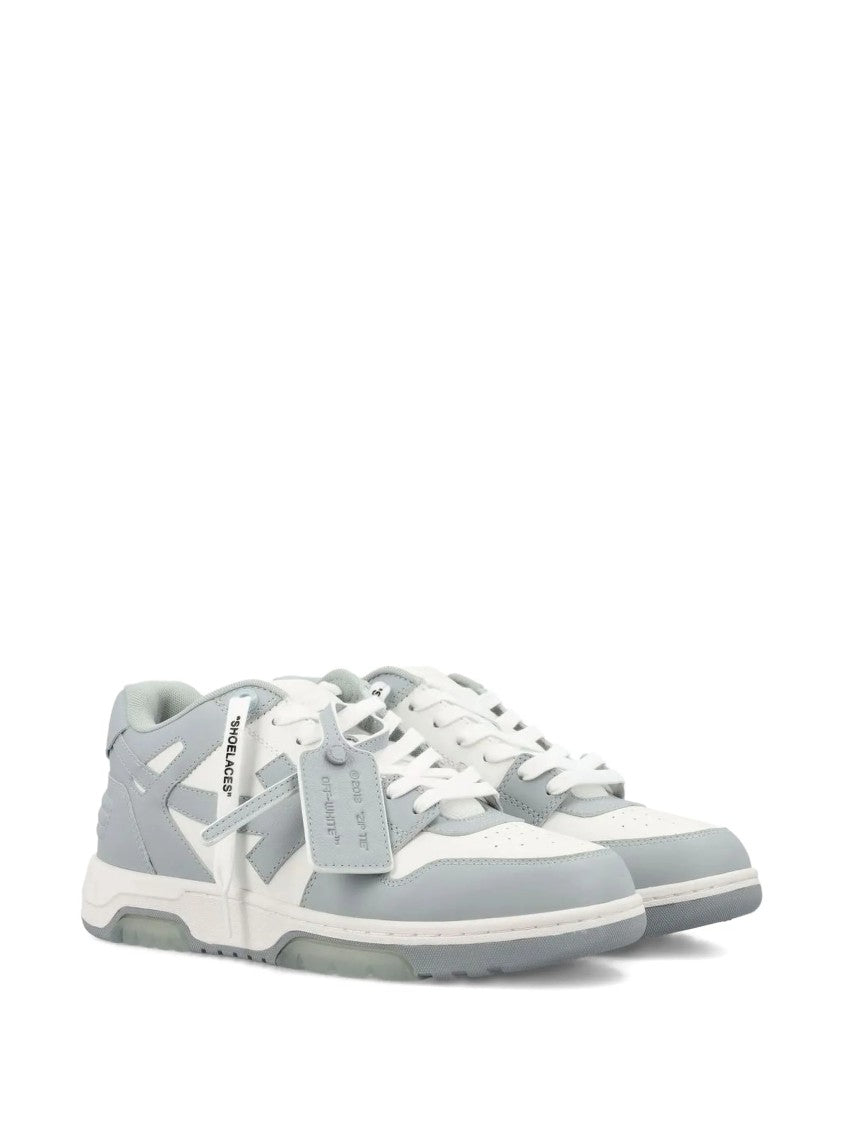 Off-White Low-Top Sneakers With Distinctive Arrow Motif And Translucent Air Cushion