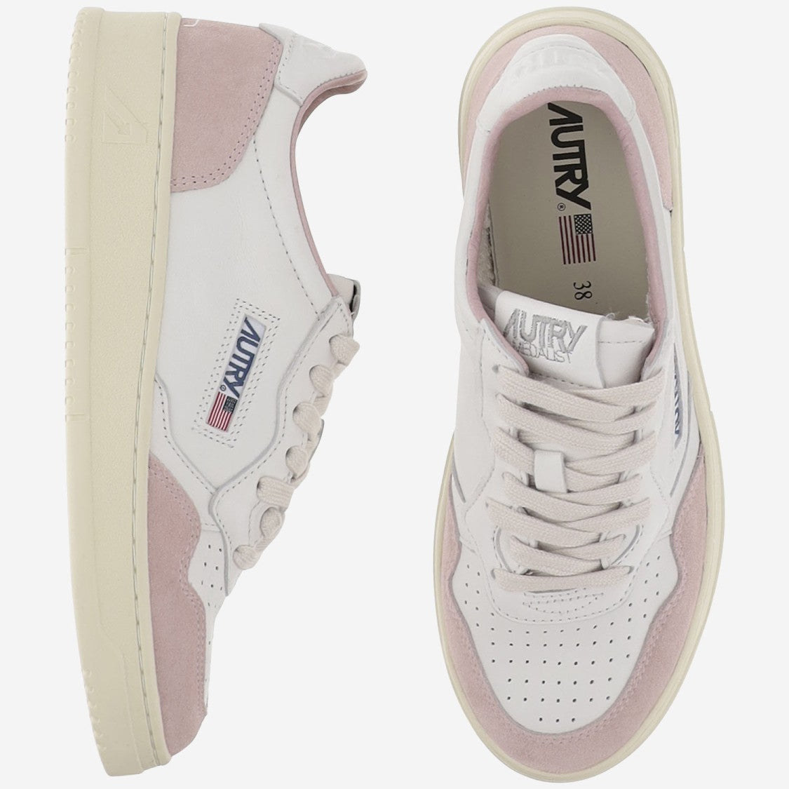 Autry Low Medalist Leather Sneakers