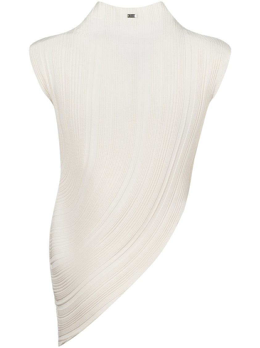 Herno Asymmetrical High Neck Top