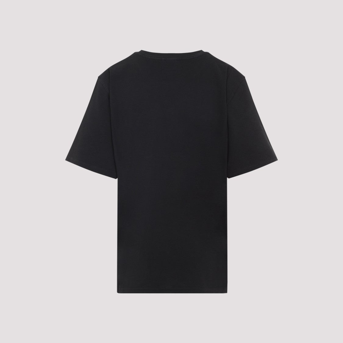 Chloé Graphic Black T-Shirt With Flamingo Print