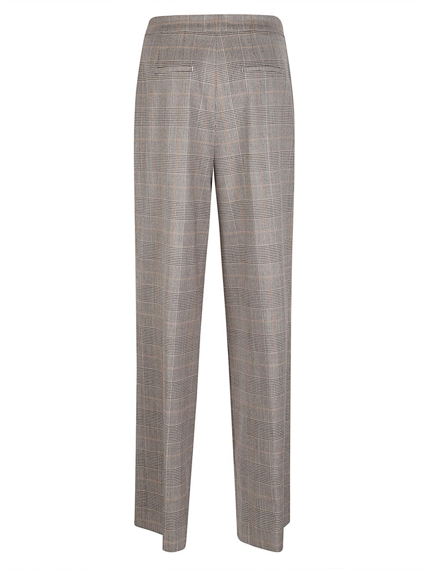 Pt Torino Grace Checkered Tailored Virgin Wool-Blend Pants