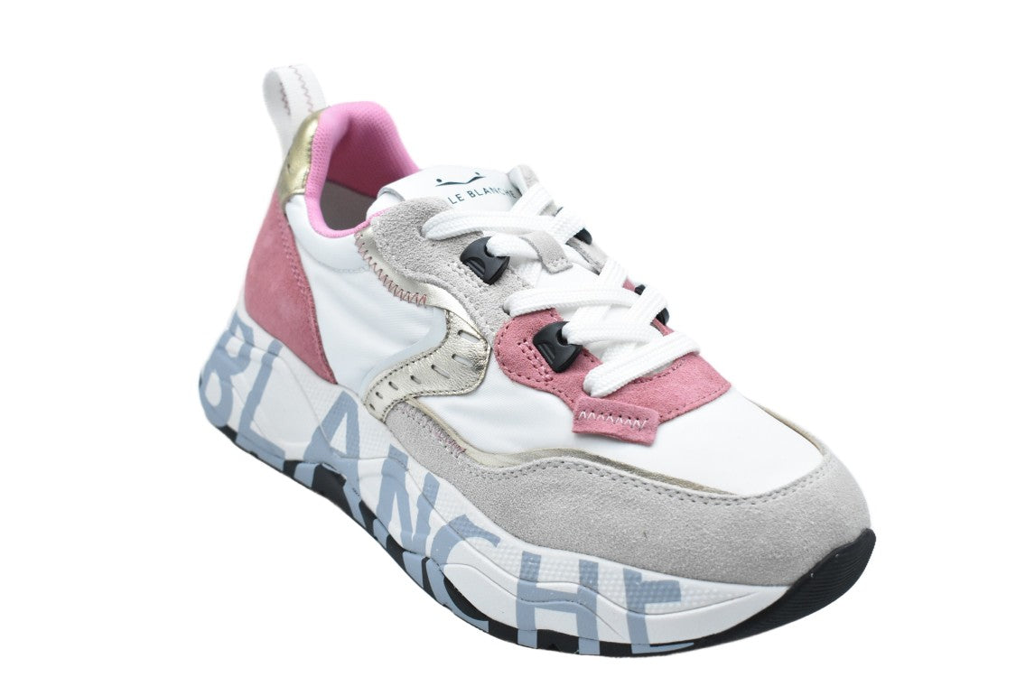 Voile Blanche Raspberry Low Sneakers With Technical Fabric
