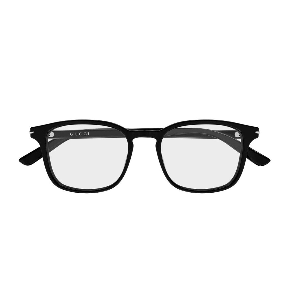 Gucci Black Gg2129o Institutional Logo Acetate Rectangular Sunglasses
