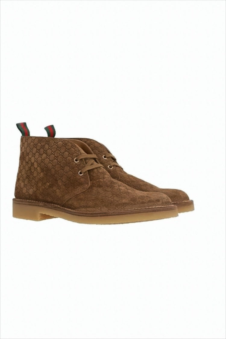 Gucci Textured Calf Leather Ankle Boots