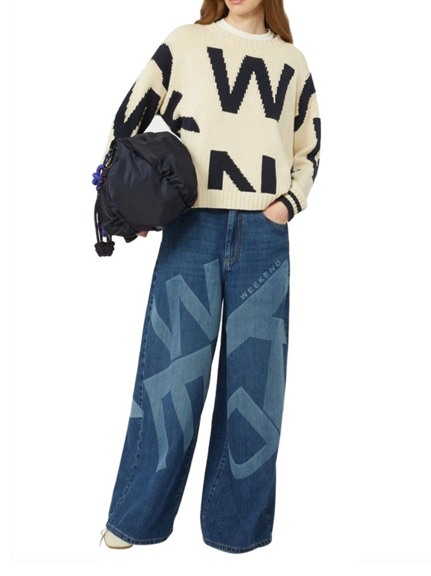 Max Mara Used Blue Denim Wkdvortice Jeans