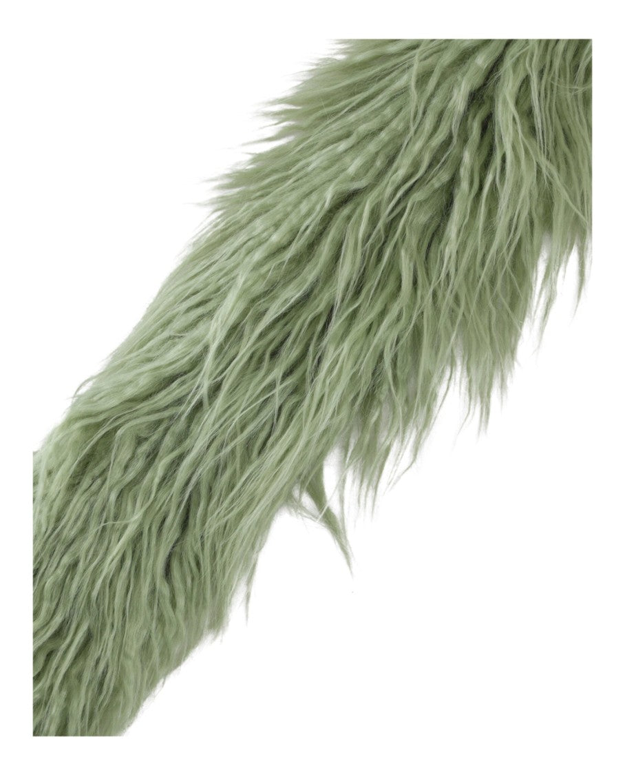 Gucci Long Fluffy Faux Fur Scarf With Shaggy Texture