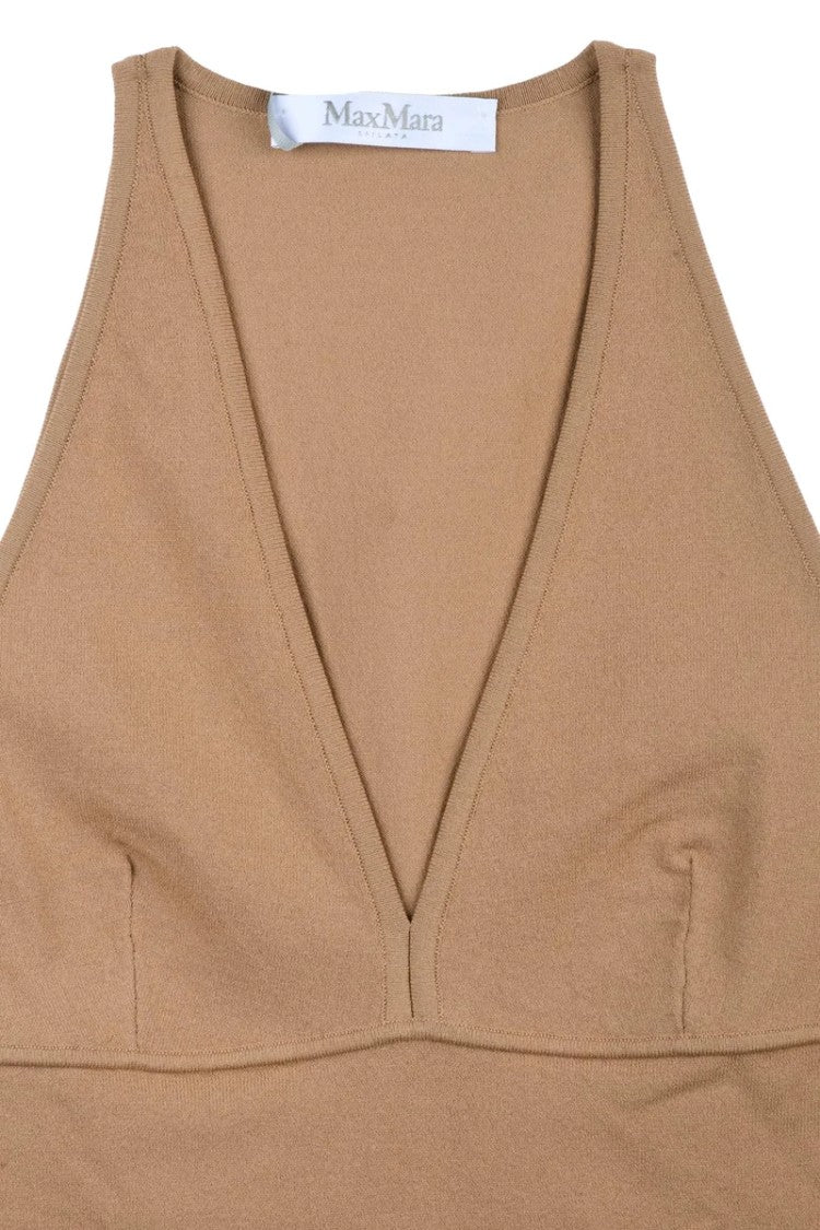 Max Mara Viscose Top - Camel