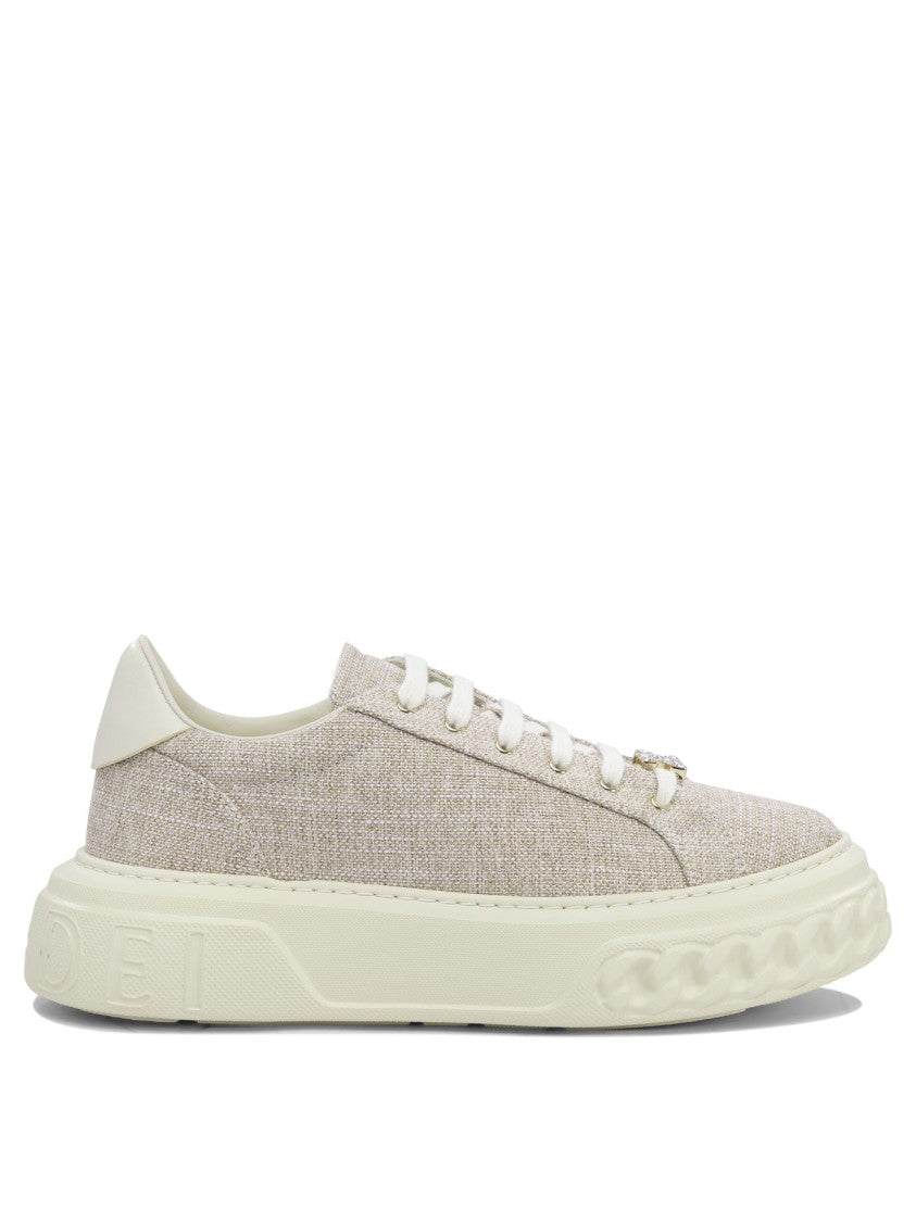 Casadei Textured Slip-On Sneakers With Cushioned Sole