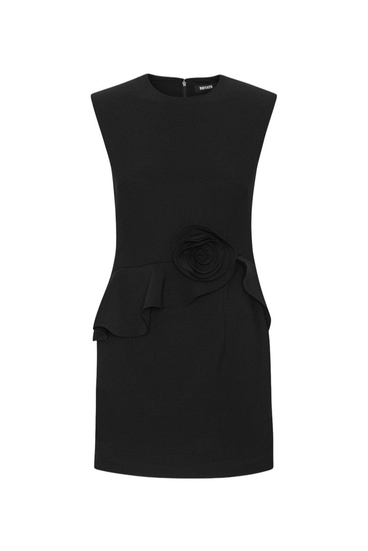 Rotate Rose Sculptural Ruffle Mini Dress