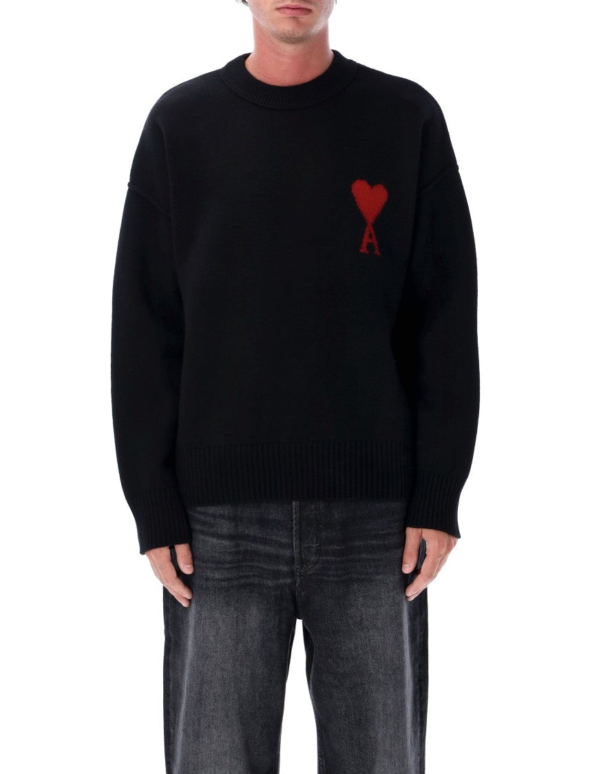 Ami Paris Red Adc Sweater