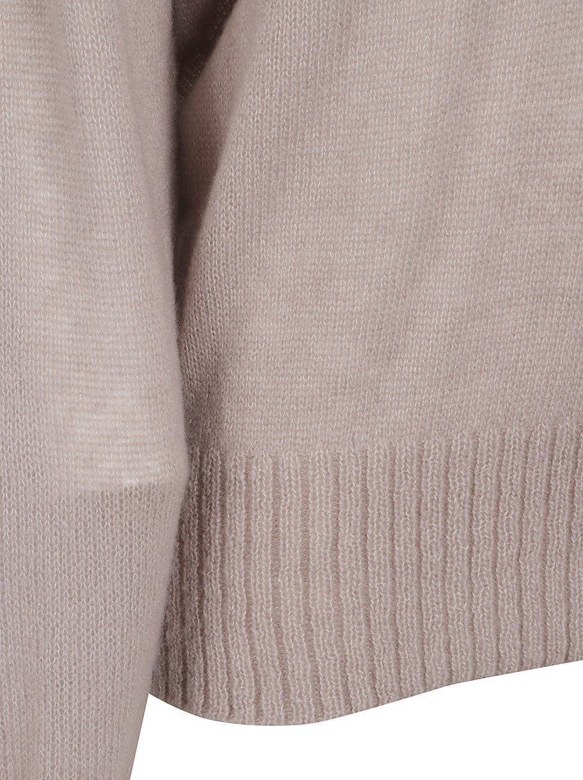 Tom Ford Fine Knit Sweater With V-Neckline And Ribbed Accents