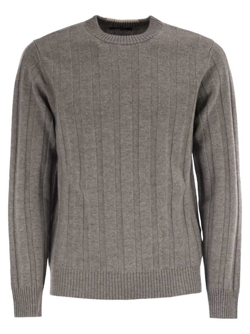 Peserico Wool And Cashmere Ribbed Jumper