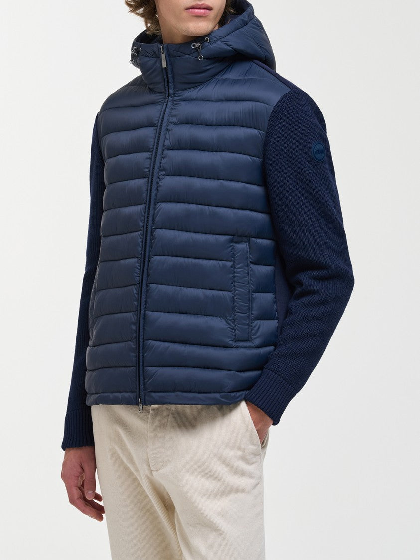 Colmar Quilted Knitted Hooded Jacket