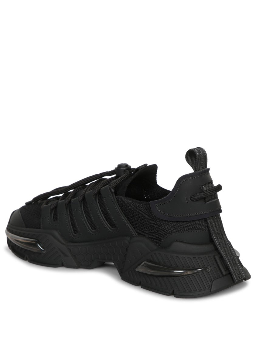 Dolce & Gabbana Black Sneakers With Chunky Sole And Breathable Upper