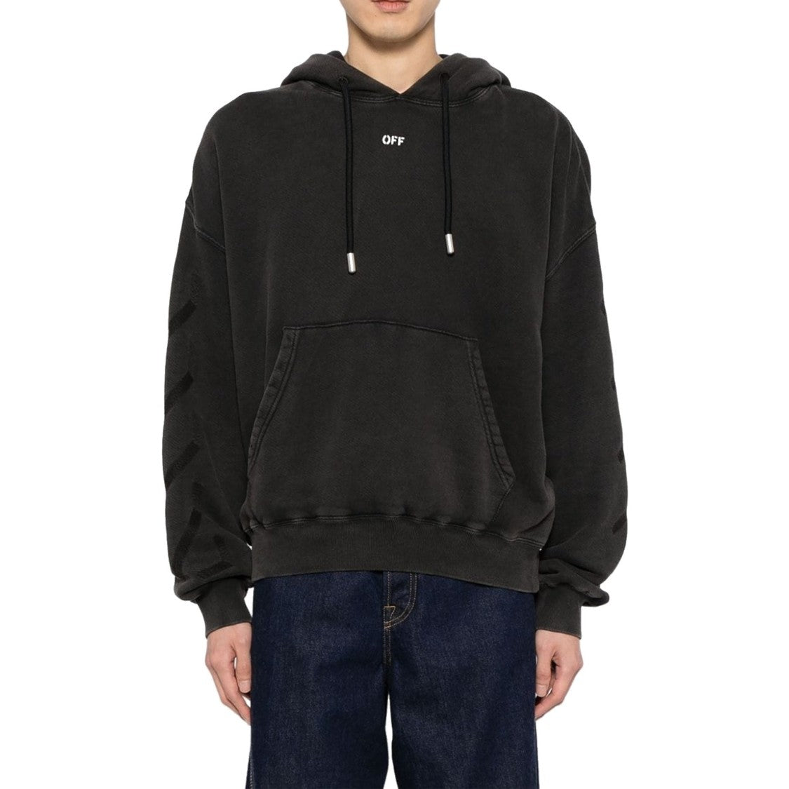 Off-White St. Matthew Over Cotton Hoodie Sweatshirt