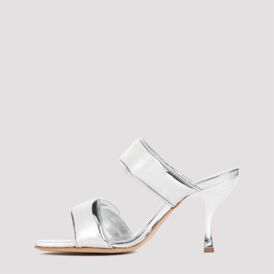 Gia Borghini Metallic Leather Perni Sandals