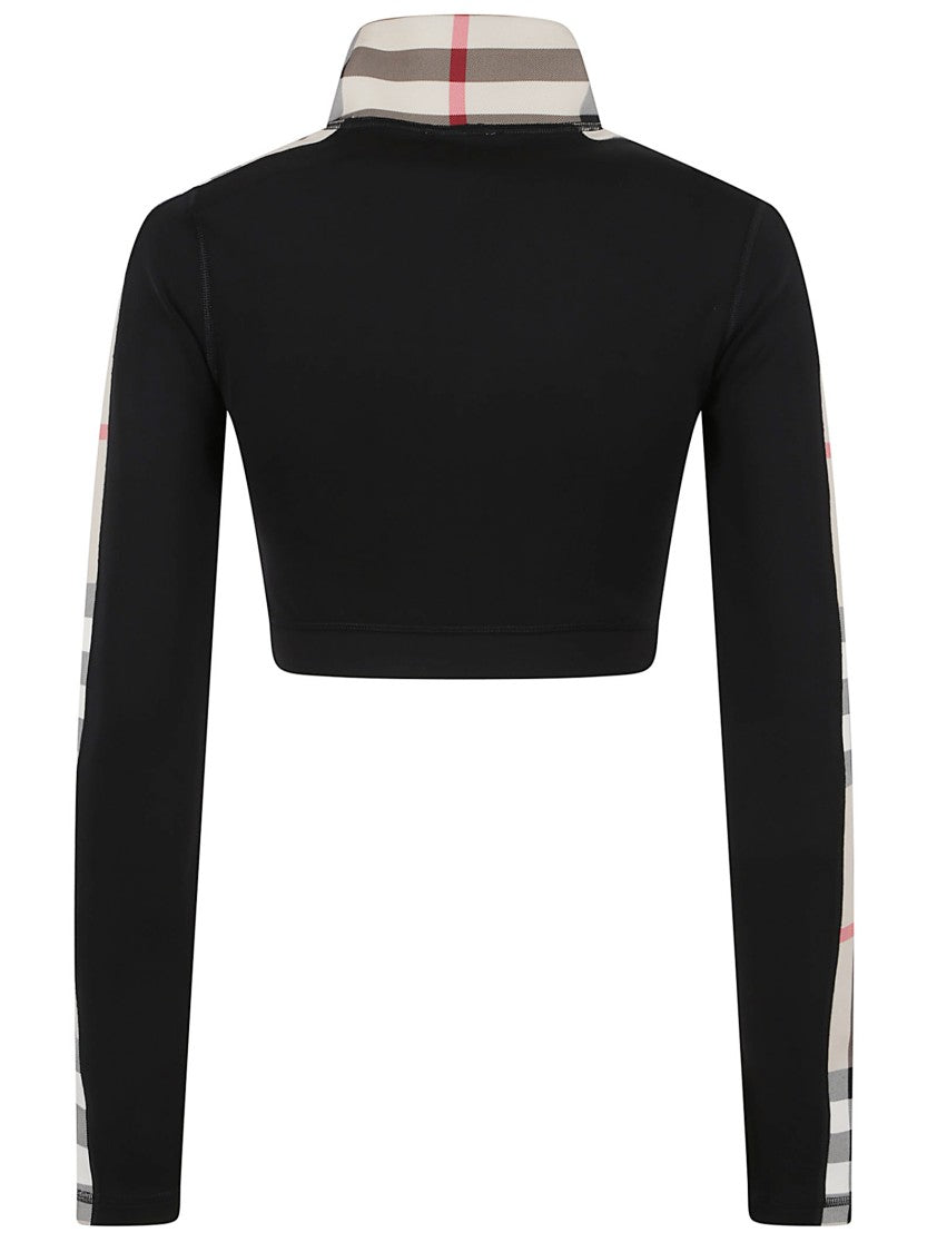 Burberry Cropped Polyamide Blend Top With High Collar