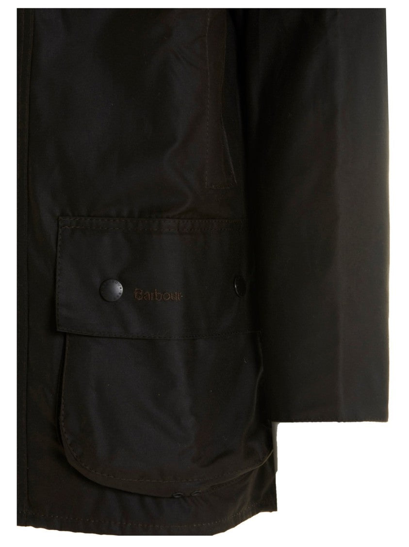 Barbour Matte Finish Barbour Jacket With Structured Silhouette
