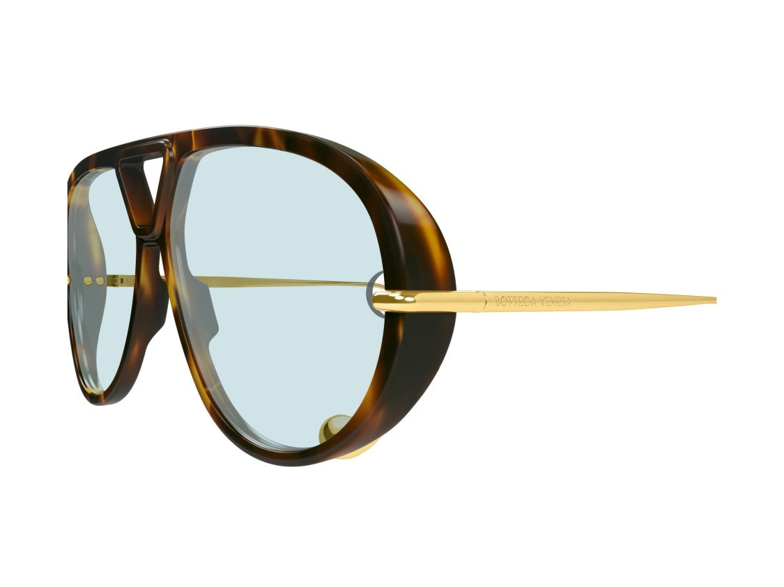 Bottega Veneta Blue Bv1273s Tortoiseshell Aviator Sunglasses