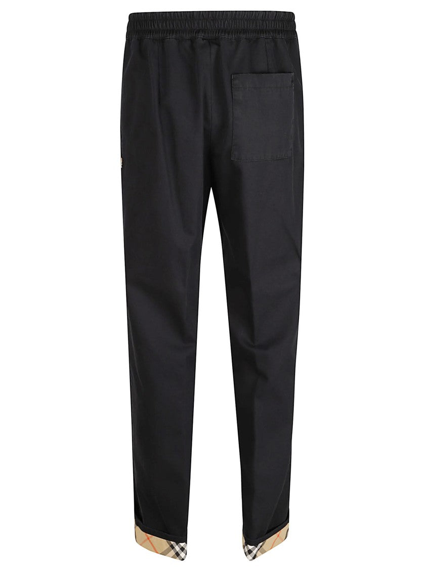 Burberry Trousers With Equestrian Knight Embroidery