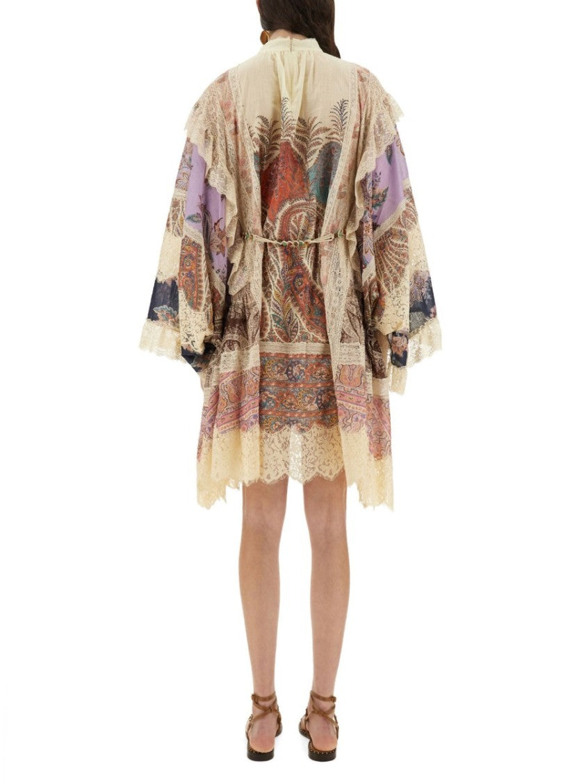 Zimmermann Rhiannon Floral Patchwork Mini Dress