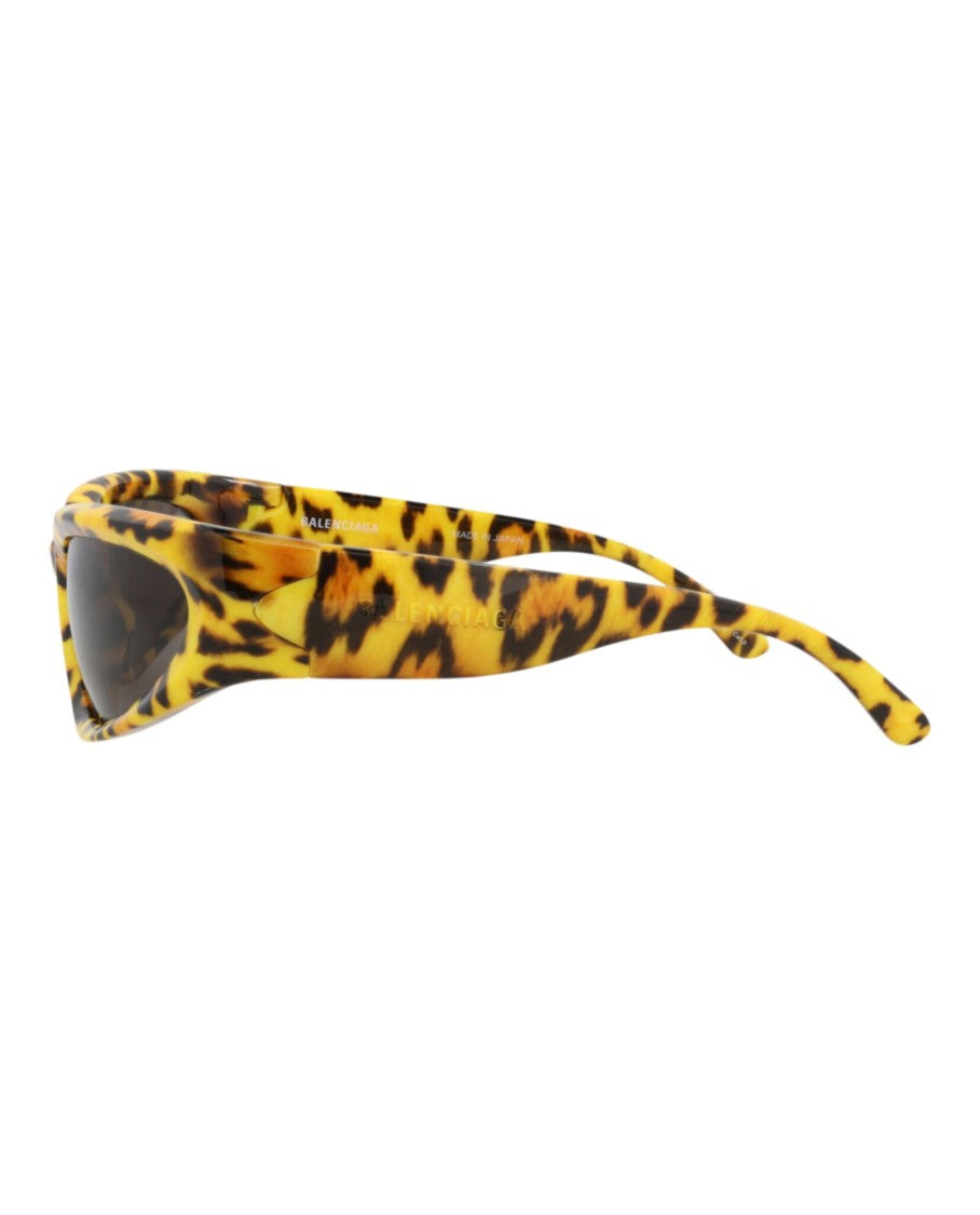 Balenciaga Shield-Frame Bio Injection Sunglasses With Saddle Nose Bridge