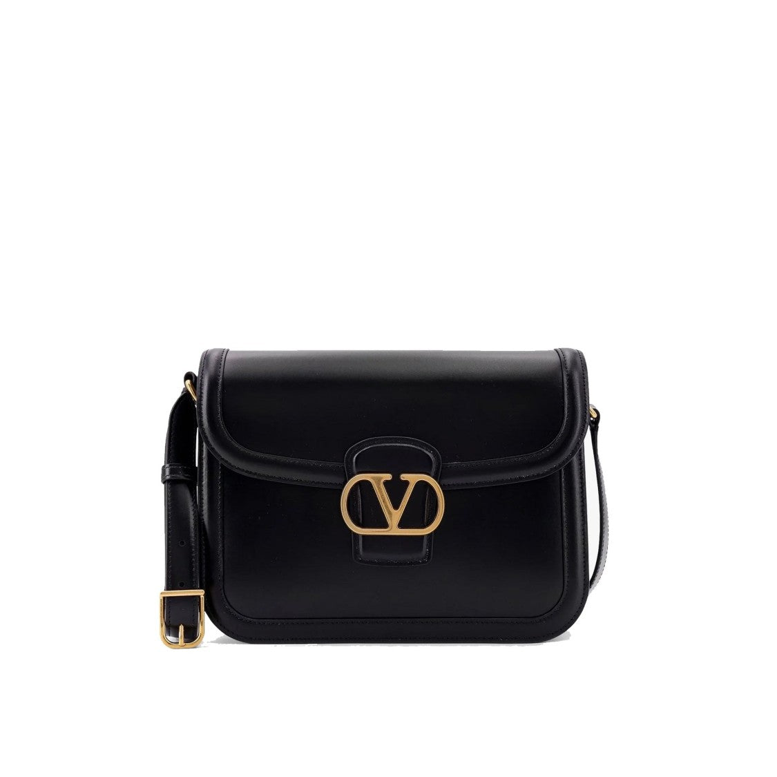 Valentino Garavani Rectangular Leather Shoulder Bag With Magnetic Closure