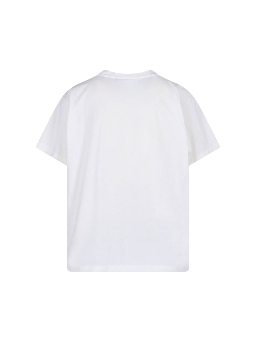 Mm6 By Maison Margiela Classic Minimalist T-Shirt – White