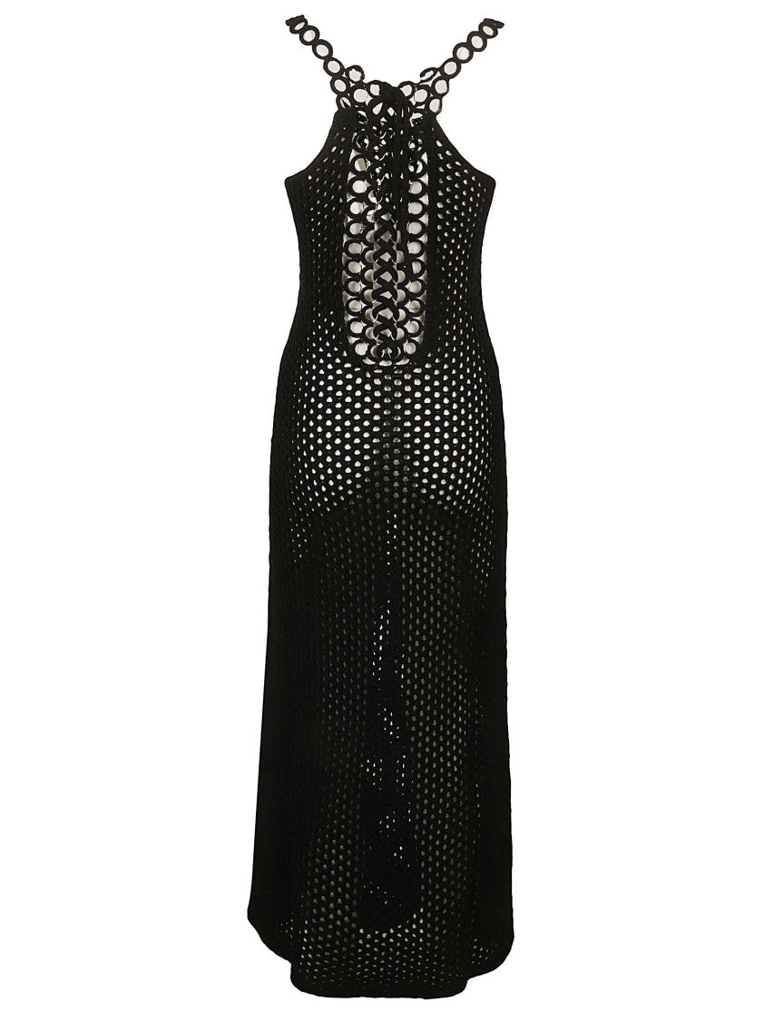 Chloé Maxi Dress With Open-Knit Design