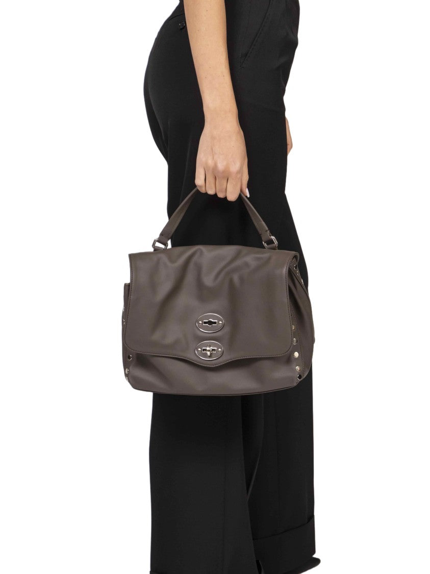 Zanellato Saeta Muted Taupe Modern-Accents Handbag
