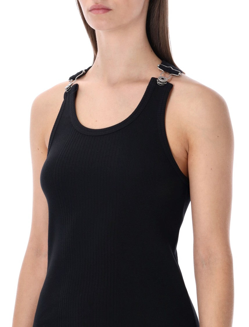 Jean Paul Gaultier Ribbed Buckle Tank Top