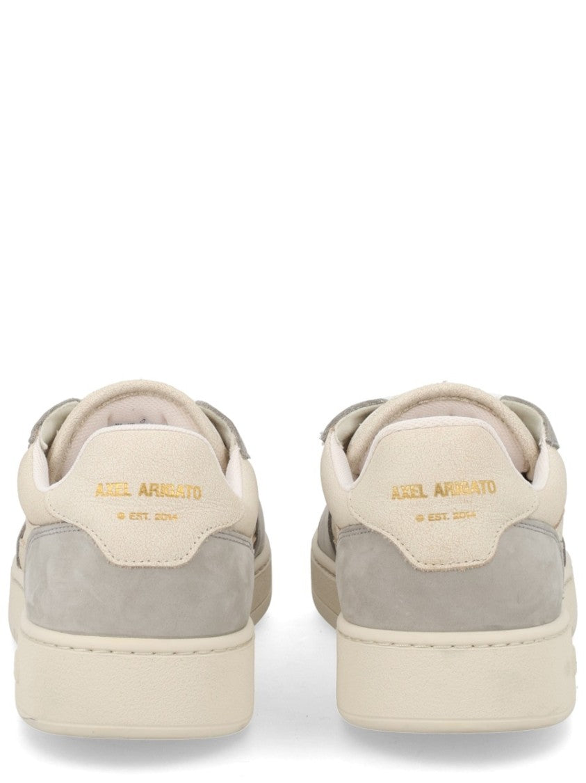 Axel Arigato Neutral Leather Suede Perforated Sneakers