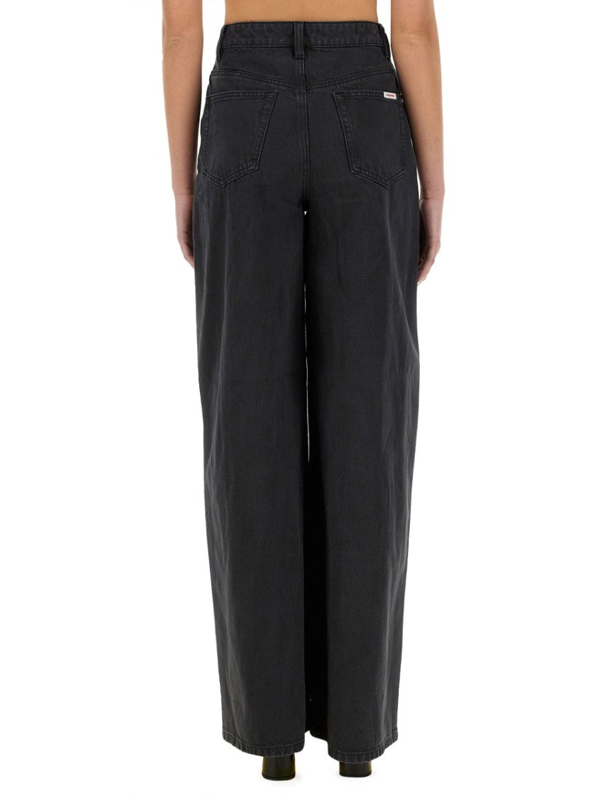 Self-Portrait Jeans With Bow Motif