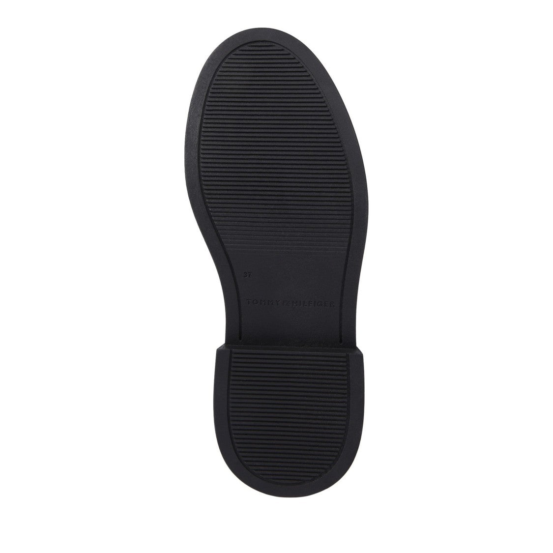 Tommy Hilfiger Black Sleek Elastic Panel Leather Chelsea Boots