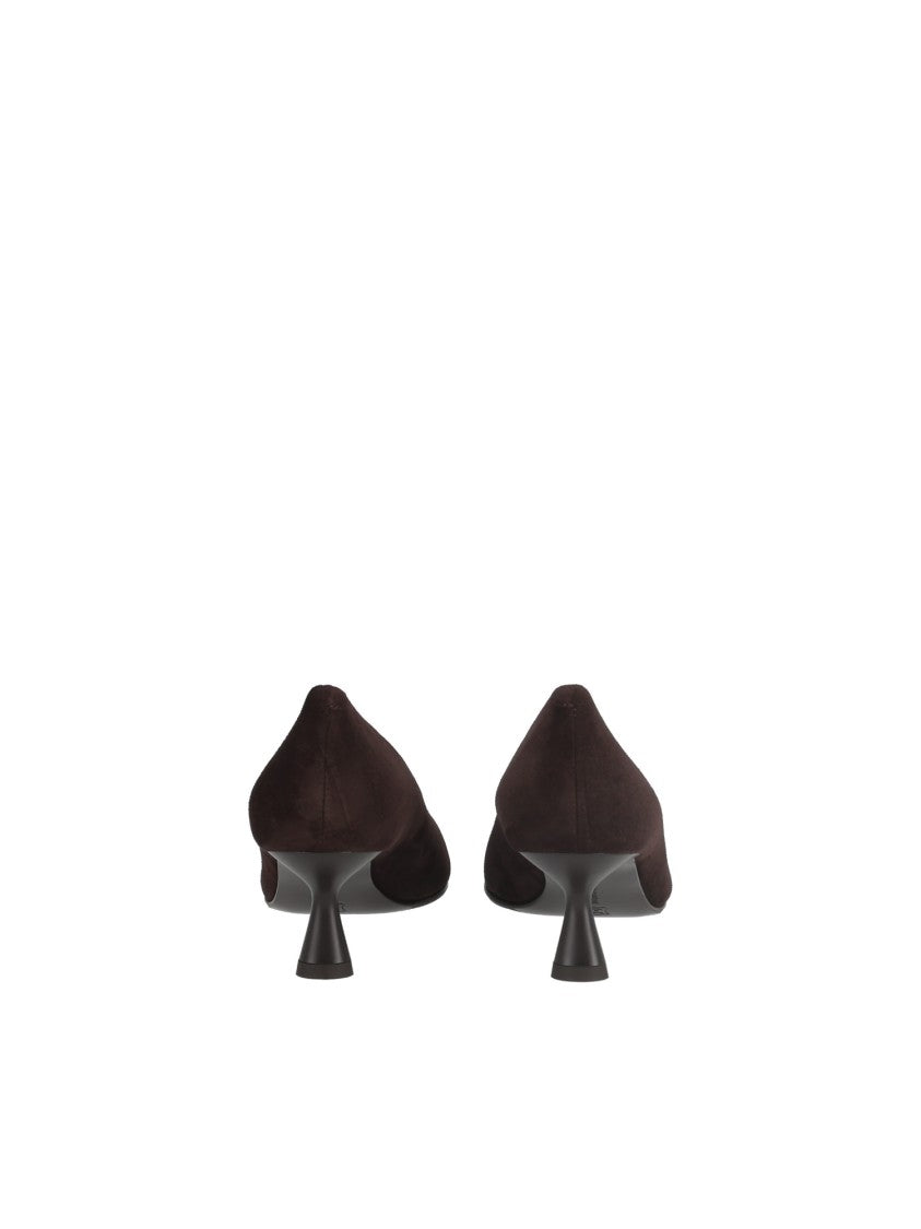 Sergio Levantesi Chocolate Brown Beatrix67 Suede Kitten-Heel Pumps