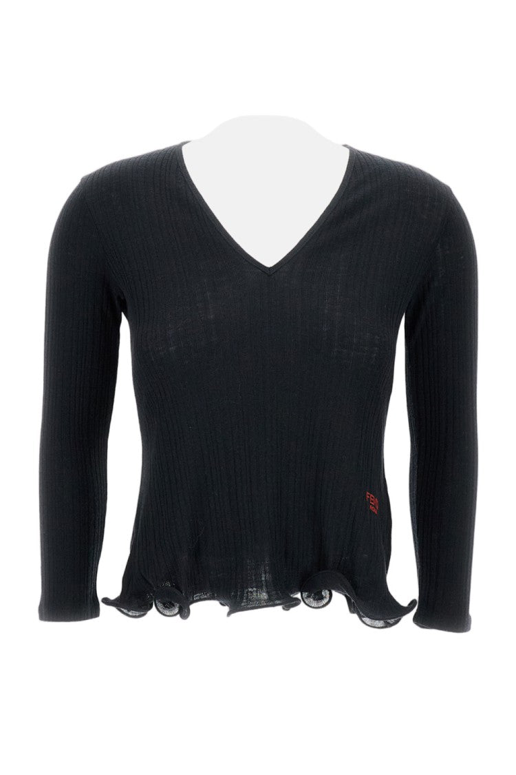 Fendi Rib Kint Top Oma